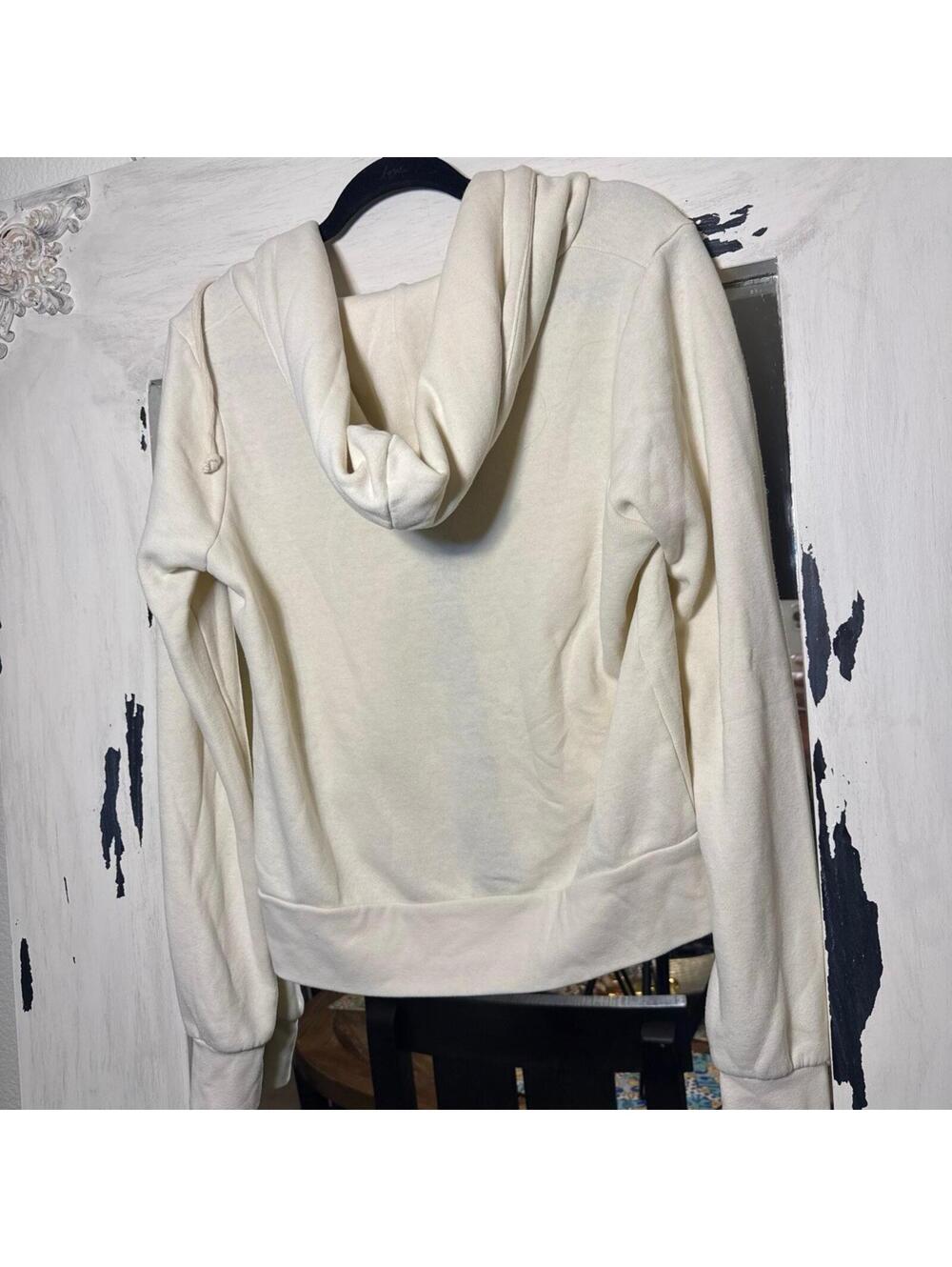 Aviator Nation ALL SEASONS CIRCLE ZIP HOODIE - VINTAGE WHITE Aviator size XS - Picture 4 of 6